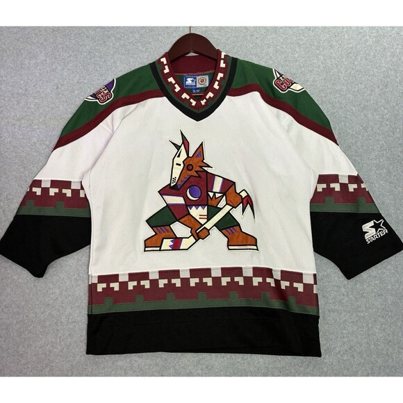 Vintage 90s Jeremy Roenick Phoenix Coyotes Starter NHL Jersey Men’s S/M Kachina - Picture 1 of 13